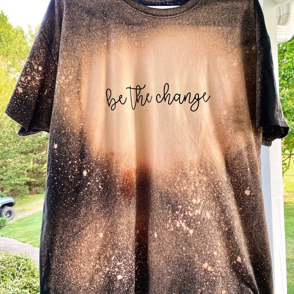 Tops - Be The Change Acid Wash Tee